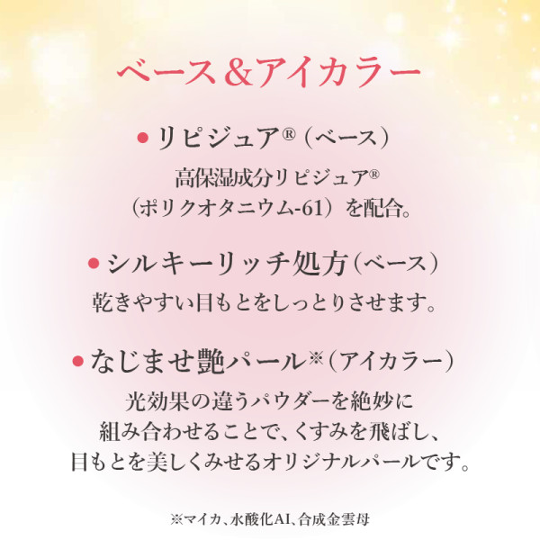 ベース&アイカラー配合成分