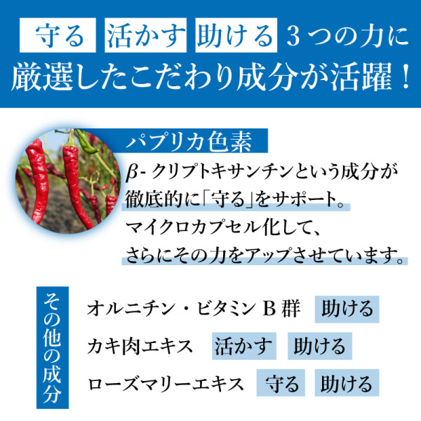 厳選したこだわり成分が活躍!