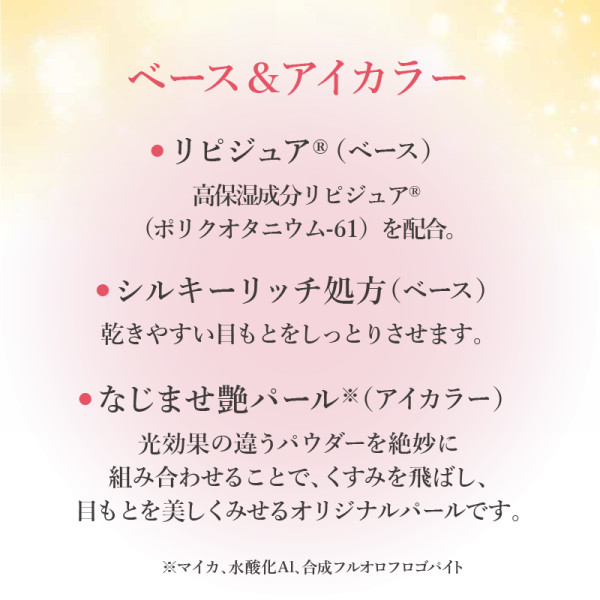 ベース&アイカラー配合成分