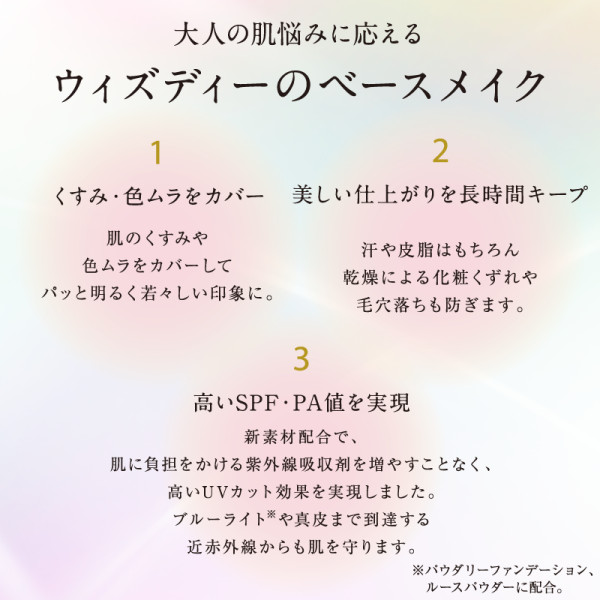 WIZ Dベースメイクのこだわり